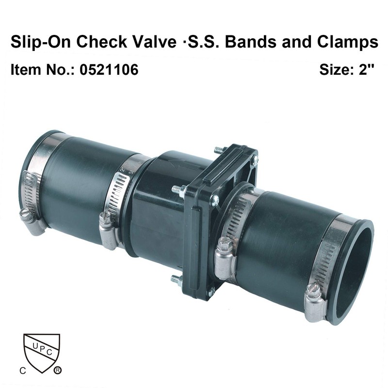 Hydro Master Plastic Sump Pump Check Valve with Stainless Steel