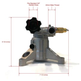 Genuine OEM Annovi Reverberi | AR 7/8" Shaft Pressure Washer Pump fits Briggs & Stratton 020420, 020439, 020440