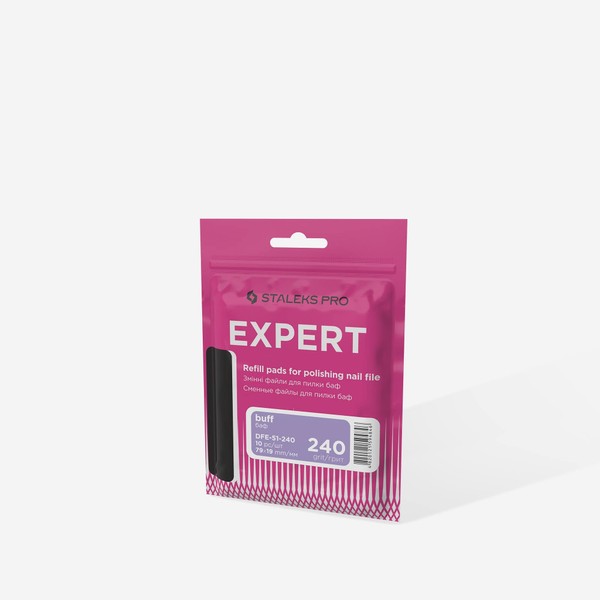 STALEKS PRO Expert 51 Disposable White Short Nail Files (240