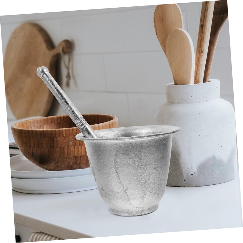 iplusmile 1Set Household Grinding Bowl with Pestle Manual Potato Crusher