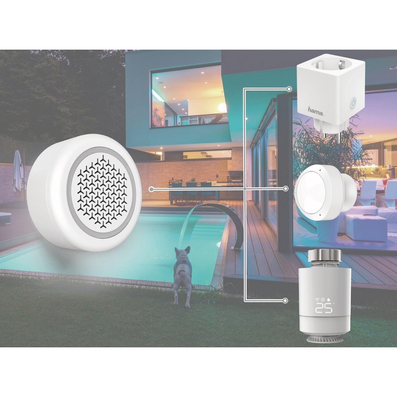 Hama Indoor Alarm Siren with WiFi and App (Alarm System