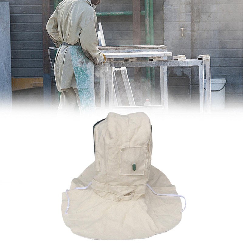 Ronyme Sand Blasting Hood Cap Sandblasting Mask for Cutting Polishing