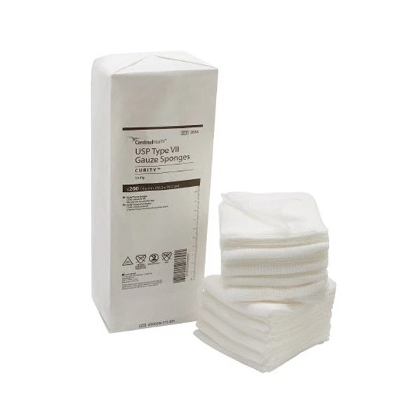Cardinal Curity Nonsterile USP Type VII Gauze sponge 4 x