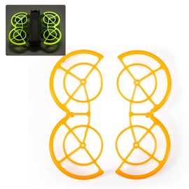 CAPART TPU Fluorescent Propeller Guard for DJI Neo Drone, Protective Prop Bumper Prop Protector Anti-Collision Shockproof (Orange)
