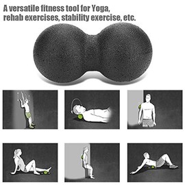 Bolas De Masaje,Peanut Masaje,Bola De Masaje Y Rodillo De Espuma,Pelota Masaje Yoga Bola Masaje Doble Para Masaje Muscular Miofascial Fascitis...     