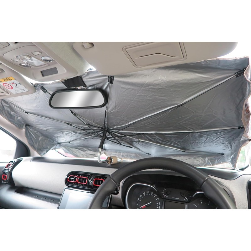 明邦(Meiho) ムーミン 車用 傘型 3WAY カーシェード 柄が曲がる フロントガラス 日除け サンシェード