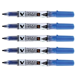 Pilot V Board Master S Ultra Thin Whiteboard Marker - Blue (Pack of 5)