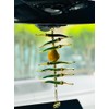 Stylish Single Metal Yellow & Green Nimbu Mirchi Car Charm