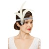 BABEYOND 1920s Headband Women's Gatsby Costume Accessories 20s Flapper Feather