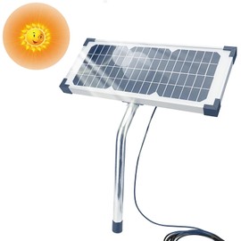 FOMIUZY 10W Solar Panel Kit FM123 Fit for Mighty Mule GTO PRO Gate Opener Parts MM571W MM371W 571W MM271 371 MM371W MM360 MM262 560 MM560 MM562 FM350 MM260 MM560 FM200 FM350 FM500 FM502 FM700 & More