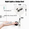 Night Shift Nurse Badge Reel Light, Retractable and Rechargeable Nurse