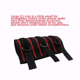 Forellfit Elbow Sleeve Weigtlifting 1 Pair, Compression Elbow Brace Support for Powerlifting, Tendonitis, Gym Accessories for Women and Men Workout Gear Fitness (Large)