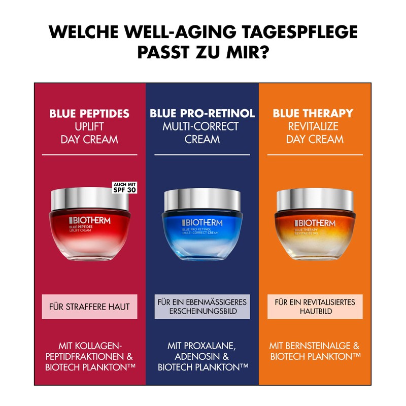 Biotherm Blue Peptides Uplift Night Cream, Anti-Ageing Night Cream with