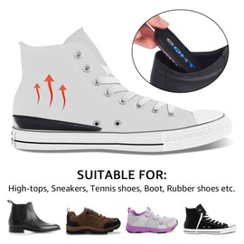 Plantillas SQHT para aumentar la altura – Inserciones de elevación de talón para discrepancias de longitud de pierna y tendinitis de Aquiles, taloneras para hombres y mujeres (pequeño (1,5 cm de altura)