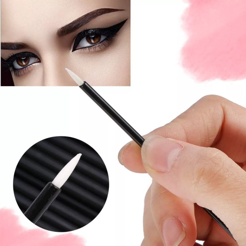 Veraly Pincel Delineador De Ojos Cepillo Delineado Punta Suave 50pz