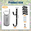 amymark AdjustableHooks Pool Poles Hanger, Fence Hooks Hang Pool Accessories/Skimmers/Leaf