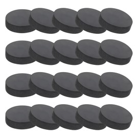 PATIKIL Rubber Solid Discs Washers, 20 Pcs 25mm OD x 6mm Thick Rubber Round Gasket Pad Bushings Spacer Washer for DIY Gasket Craft, Black