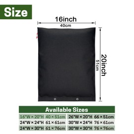 ZELARMAN Backflow Preventer Insulated Cover, Pressure Vacuum Breaker Cover with 6 Layers Thick Fabric, Sprinkler Valve Insulation Pouch for Winter Freeze Protection, Water Well Pump Covers, 16×20 IN