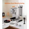 Espresso Machine 20 Bar,Compact Espresso Machine with Milk Frother,Stainless Steel
