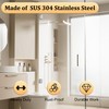 Alise Glass Shower Door Hinge,Hinges for Glass Doors,Heavy Duty Solid