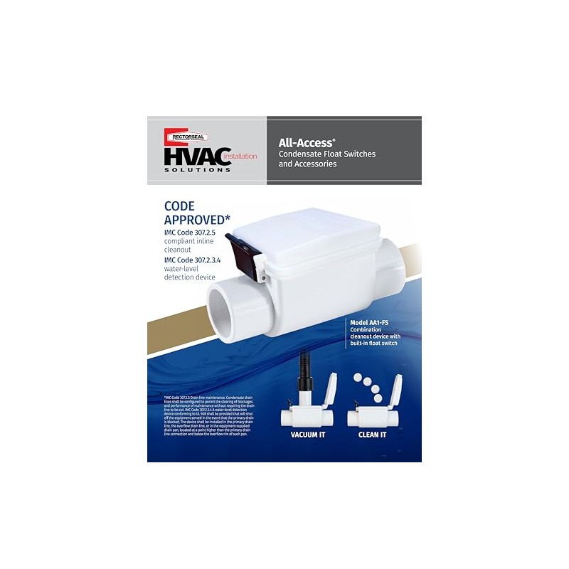 RectorSeal All Access 83412 Float Switch, Easy Access, HVAC