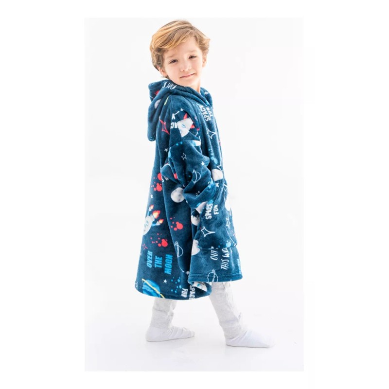Chiqui Mundo Sudadera Cobija Afelpada Niño Galaxy Calientita Suave