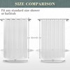 No Hook PEVA Shower Curtain or Liner - 8G Heavy