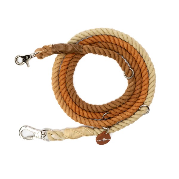 The Lucy & Co. Chocolate Meadows Hands-Free 6-in-1 Rope Leash
