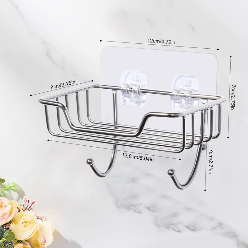 Uten Stainless Steel Soap Dish Layer Soap Dish Wall Mounted