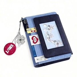 Personal Organizer, A7 Notebook, 6 Holes Ring, Business Notebook, Denim Notebook, Refill, Diary, Planner, Card Storage, Notebook Cover, A7 Inner Page, Pocket Notepad, Office Supplies, Business Office