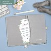 Häfft Häfft® Wochen-Notiz-Kalender 2025 A5 "Minty Leaves" Buchkalender, Terminplaner Notiz-Timer,