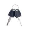 2PCS F900 lgnition Keys with Keychain Replacement for Daewoo Doosan