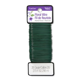 FloraCraft 26-Gauge Paddle Wire, 270-Feet, Green