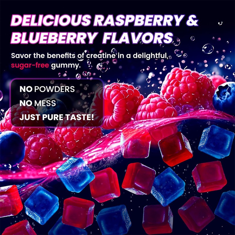 Bageto Creatine Gummies Complex + L-Carnitine + Taurine + Electrolytes