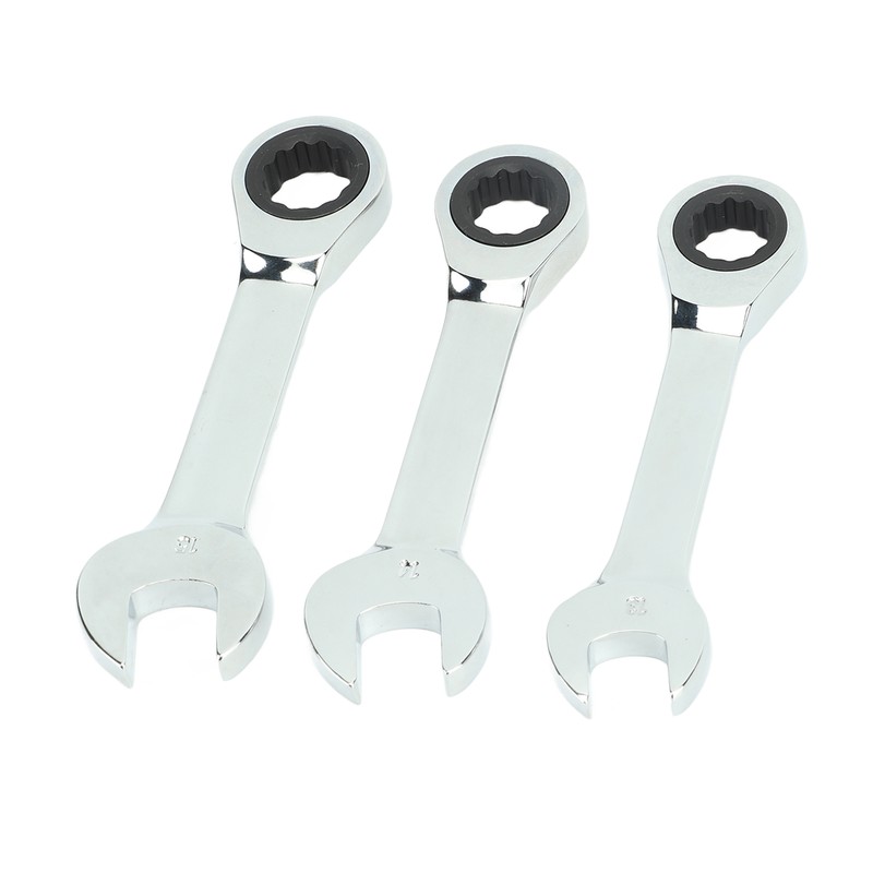 3Pcs Ratchet Wrench 72 Tooth 13mm 14mm 15mm Tool Steel