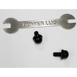 PowerLug M8-16mm Led Bar , Security bolt ,  BLACK  Security Lock + custom wrench