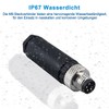 Lonlonty M8 Socket (4 Pin, A-Coding), Field Assembled Circular Connector,