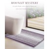 CYMAY Chenille Toilet Rugs U Shaped, Non Slip Toilet Mats