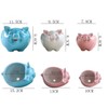 Cuteforyou Succulent Pots, Cute Animal Pig Shaped Ceramic Cactus Flower