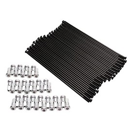 Tusk Motorcycle Spoke Kit - Front 21" Black Spoke/Silver Nipple For Husqvarna FX 350 Heritage 2023