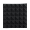 Gator Frameworks 2” Thick Acoustic Foam Pyramid Panels 12”x12”, Charcoal