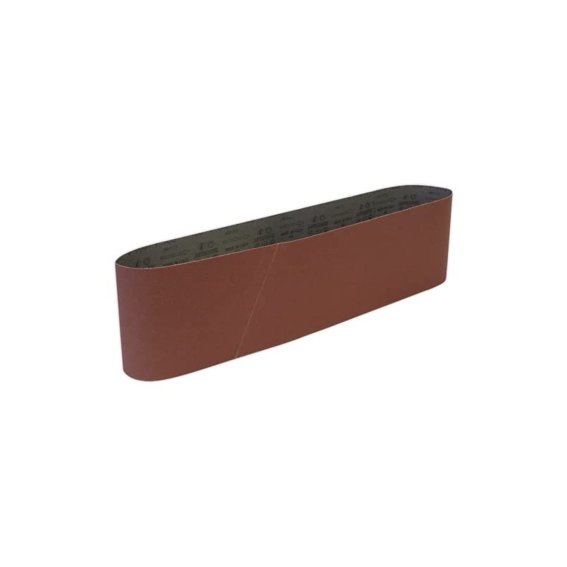 Sealey SB0018 100Grit Sanding Belt, 0 V, Brown, 150 x