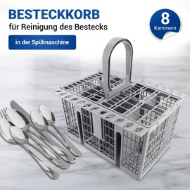 VIOKS Dishwasher Cutlery Basket 3-Piece Replacement for Whirlpоol Bаuknеcht 488000386607 Indesit Hotpoint C00386607 Cutlery Tray for Lower Basket - Cutlery Basket Dishwasher & Baskets for Dishwasher