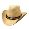 KAKADU Shapeable Stampy Leather Hat Beige