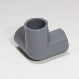 PVC TS Fitting 3 Gang Elbow Short 13A (Color: Gray)