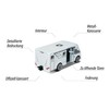 Majorette 212057601Q02 Explorer Hymer Mobil Exsis-i, Camper, Motorhome, Camping, Toy