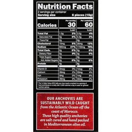 Crown Prince Crown Prince Flat Anchovies in Olive Oil, 2-Ounce Cans (Pack of 12)