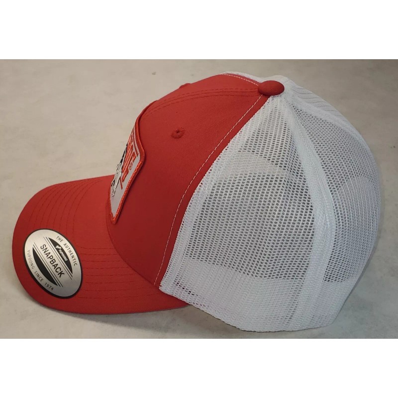 Yupoong Bush Hog Patch on Yupoong 6606 Classics Trucker Hat