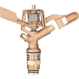 IrrigationKing RK-32 3/4" Economy Impact Sprinkler with Nozzles, 11/64" x 1/8", Brass