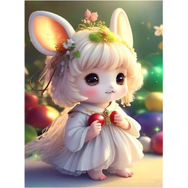 Maripabon 5D Diamond Art Painting Kits for Adults Cute Animals Glitter Rats Full Drill DIY Diamond Art Kits Animals Aesthetic Picture Art for Home Wall Decor, 11.8x15.7 inc